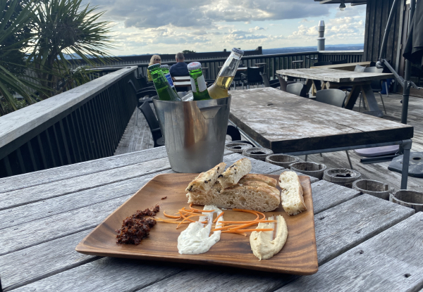 Bucket of Beers with Bread & Dip Sharing Plate - Option for Three Glasses of Wine