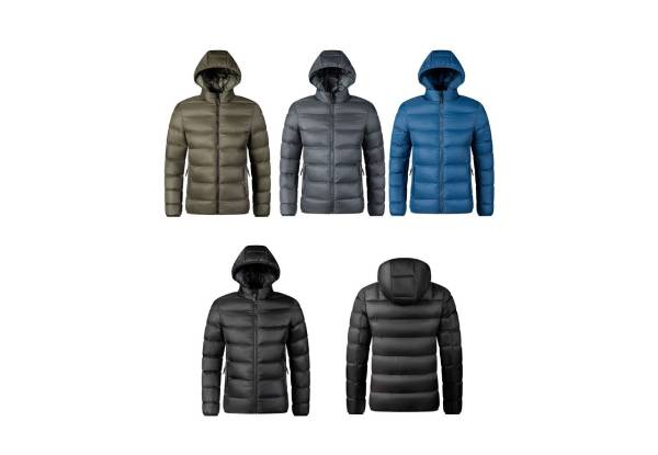 Men's Puffer Jacket - Available in Four Colours & Five Sizes