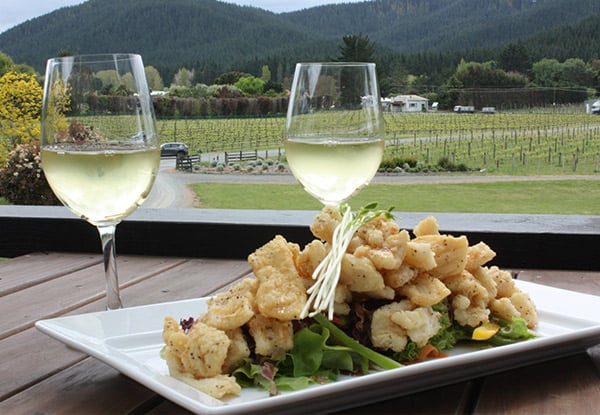 Salt & Pepper Squid Platter for Two incl. Two Glasses of Wine