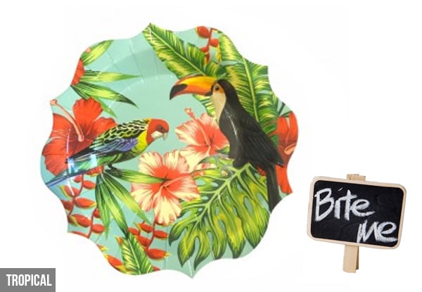$16 for a Set of Twelve Plates & Blackboard Pegs