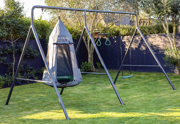 TitanPro Swing Set with Saucer Tent Swing