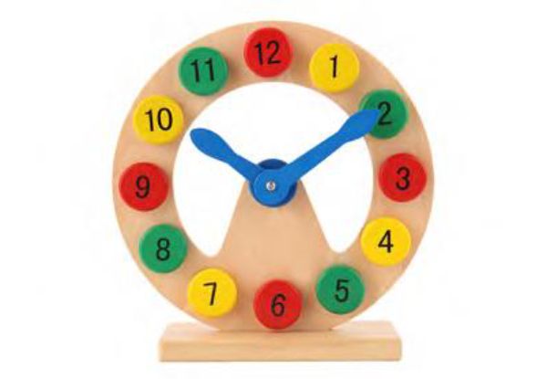 Kids Educational Wooden Clock