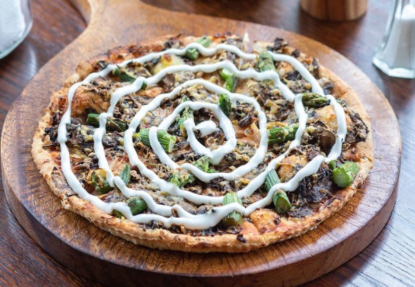 Any Large Pizza incl. Complimentary Drink Each & Garlic Bread for Two People - Options for Four or Six People