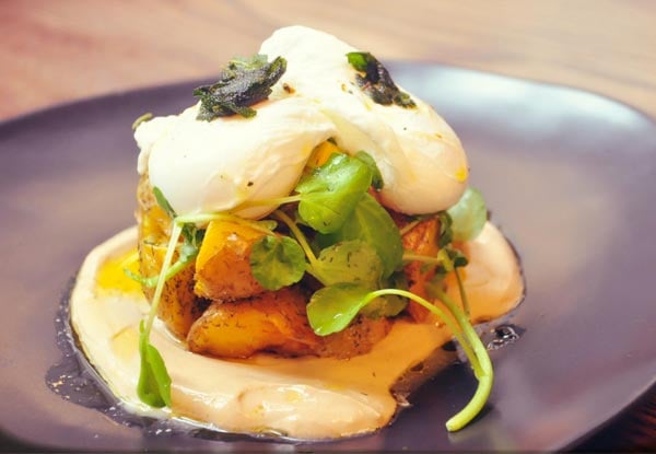 $25 for Two Weekday Breakfast Meals or Open Sandwiches & Two Hot Beverages (value up to $48)