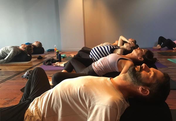 $45 for Eight Casual Hot Yoga Classes for One Person or $89 for Two People (value up to $320)