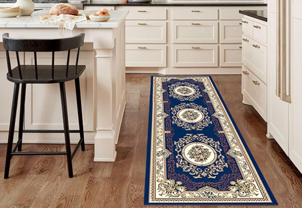 Non-Slip Soft Vintage Boho Persian Runner Rug - Available in Two Colours & Three Sizes