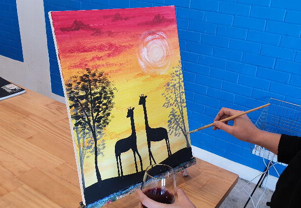 Two-Hour Social Summer Painting Class for One Person incl. Drink - Options for up to Ten People