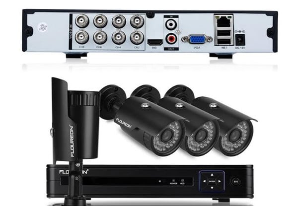 CCTV Package incl. Set of Four x HD Digital 2.5 MP Cameras, Eight Channel Digital Recording Box with Install & One Year Warranty