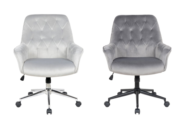 Albany Velvet Office Chair - Two Options Available