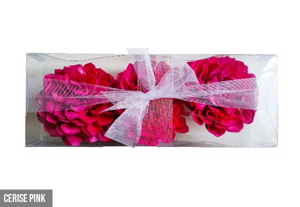 $12 for a Three-Pack of Fragrant Wooden Flowers - Four Colours Available