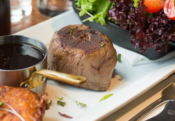 $22 for Any Two Lunch Mains or  
$35 for Any Two Dinner Mains (value up to $70)