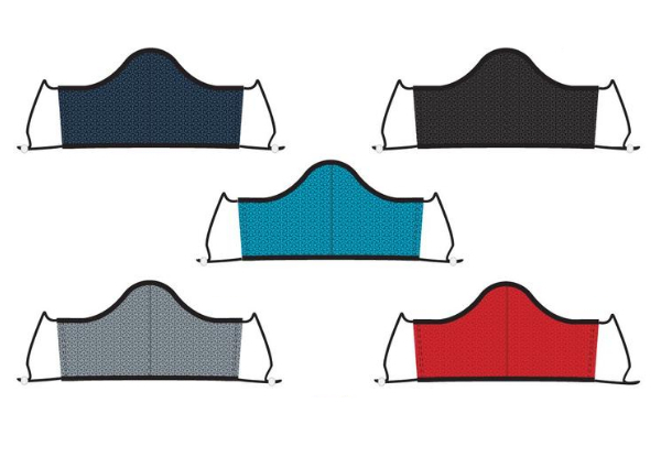Three-Layer Reusable Antibacterial Face Mask Made from Recycled Ocean Plastic - Five Colours Available & Options for up to Ten Masks