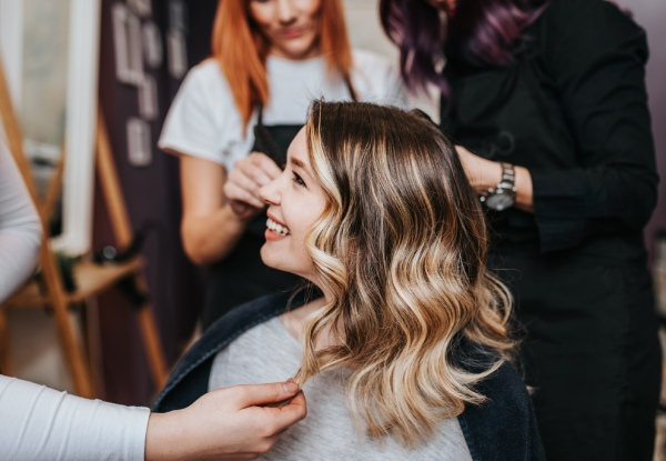 Hair Package incl. Style, Cut, Blow Wave & Head Massage - Options for Half or Full-Head of Foils, Global Colour or Ombre