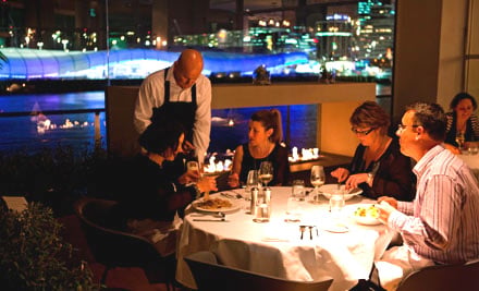 $120 for Shane Yardley's Three-Course Executive Selection incl. Mumm Champagne for Two, on Auckland's Princess Wharf - Options for Four or Eight