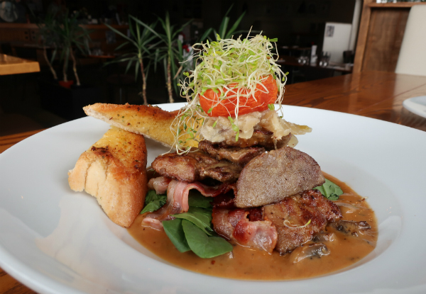 Brunch or Lunch Main at Kaiapoi Lake for One Person incl. Soft Drink of Choice - Options for up to Eight People