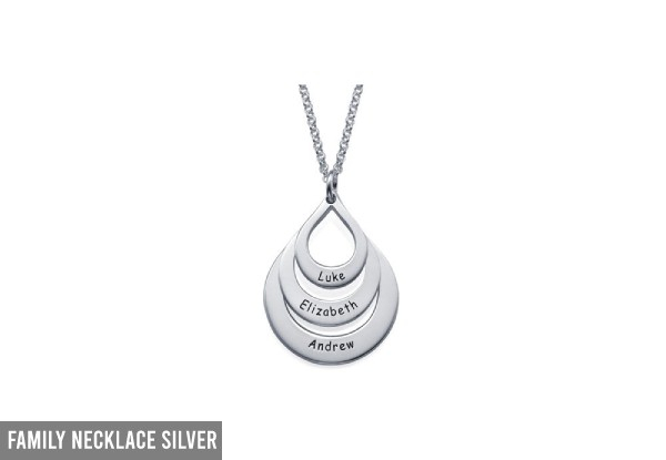 Personalised Charm Necklace Range - Three Styles & Three Colours Available