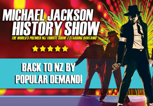 One Adult Ticket to The Michael Jackson HIStory Show on 12th February 2018, 8.00pm - Turner Centre, Kerikeri (Booking & Service Fees Apply)