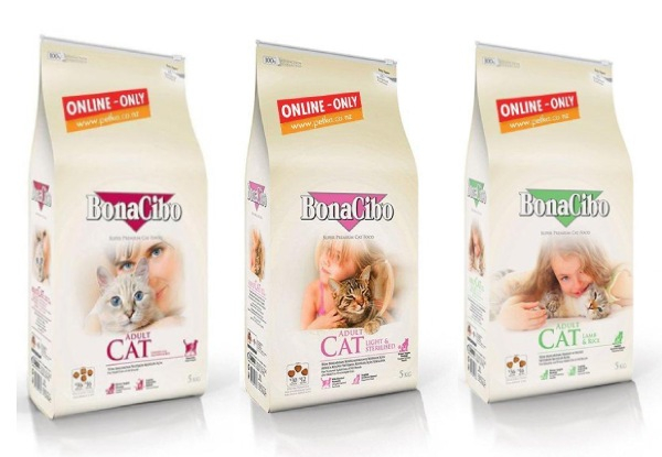 5kg BonaCibo Adult Cat Food Range - Three Flavours Available