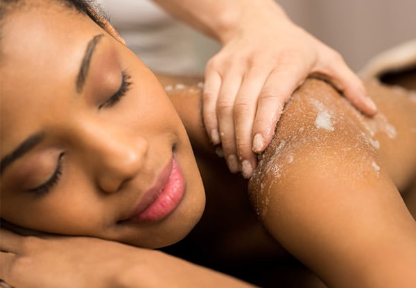 $29 for a Back, Neck & Shoulder Massage with Scrub & Body Butter Finish, $35 for an Express Facial & Eyebrow Shape & Tint, or $49 for a One-Hour Facial with Hands & Feet Massage (value up to $115)