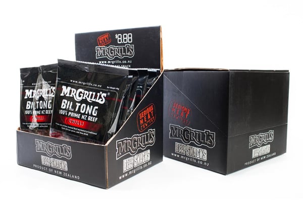 From $13.50 for Packets of 100% Prime NZ Beef Biltong – Range of Flavours Available