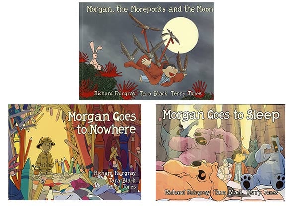 Three-Pack of Morgan Children's Books incl. The Moreporks & The Moon, Goes Nowhere & Goes to Sleep
