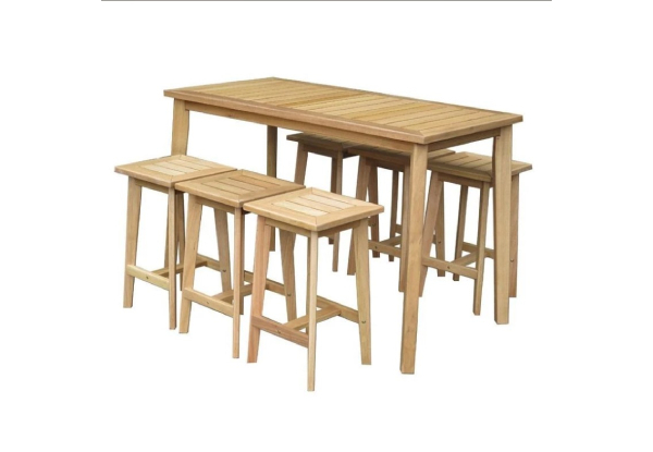 Excalibur Capri Seven-Piece Outdoor Bar Set