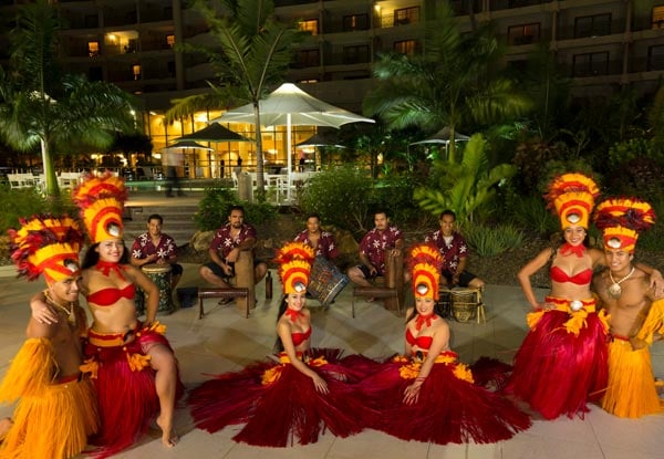 Friday Night Tahitian Dance Show & Seafood Buffet with Option for Two Beverages at Code Bar