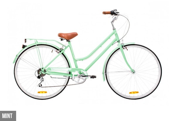$349 for a Reid Ladies' Vintage Seven Speed Lite Aluminium Bike – Three Colours Available, or $39 for a Vintage Basket