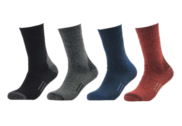 Pair of Merino Wool Men's Socks - Available in Four Colours & Option for Two-Pack