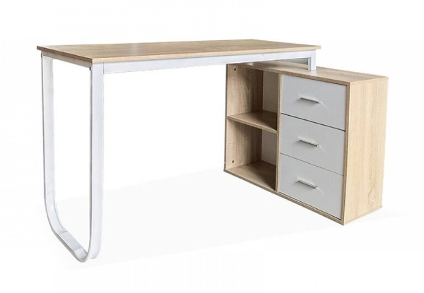120cm Diego Study Desk with Drawers