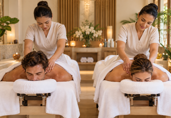 One-Hour Couples Massage Experience at Fortune Day Spa