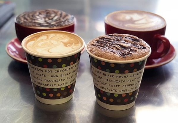 Two Large Coffees or Hot Chocolates