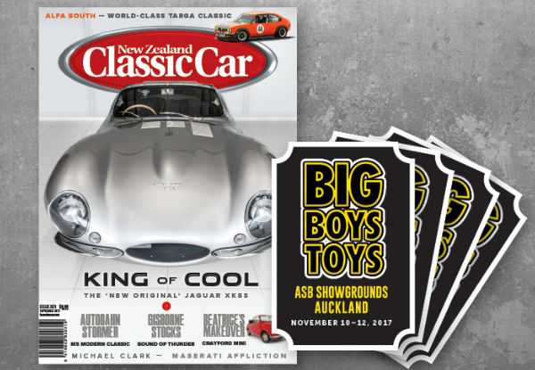 12-Month NZV8, NZ Classic Car or NZ Performance Car Magazine Subscription incl. Free Delivery & Four Big Boys Toys 2017 Entry Passes - Option for 24-Month Subscription