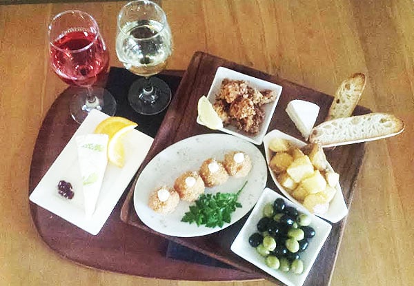 $35 for a Wine Tasting & Tapas Experience for Two in Akaroa - two dates to choose from (value up to $75)