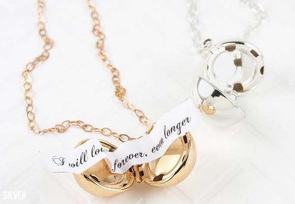 Gold or Silver Plated Ball Pendant