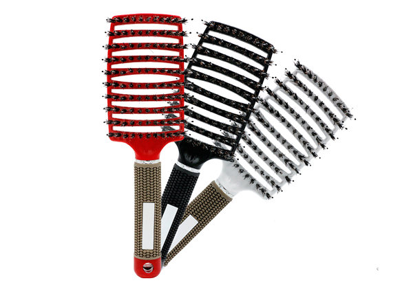 Anti-Static Scalp Massage Detangle Wide Paddle Brush - Three Colours Available