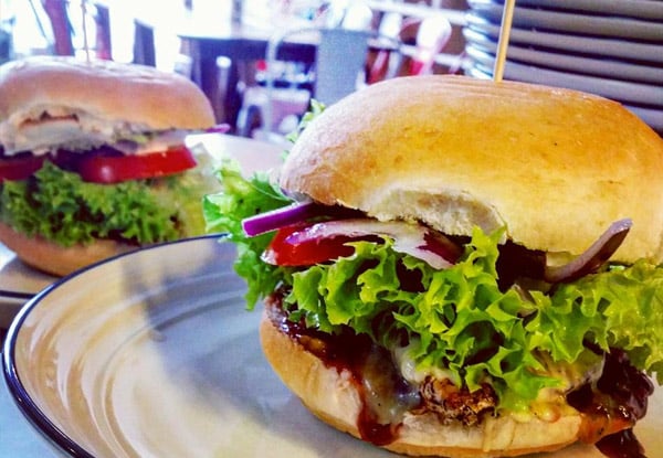 $10 for a Burger & Beer, Cider, Milkshake or Soft Drink, $20 for Two, or $40 for Four (value up to $74)