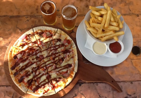 $19 for a Large Pizza, Two Glasses of Beer or Juice & a Bowl of Fries to Share for Two People - Valid Friday - Sunday (value up to $34.50)