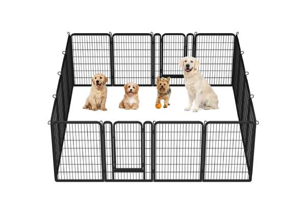 16-Panels Heavy Duty Dog Playpen 100cm
