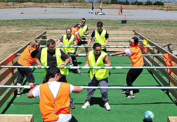 Human Foosball at Velocity Karts Christchurch from $60