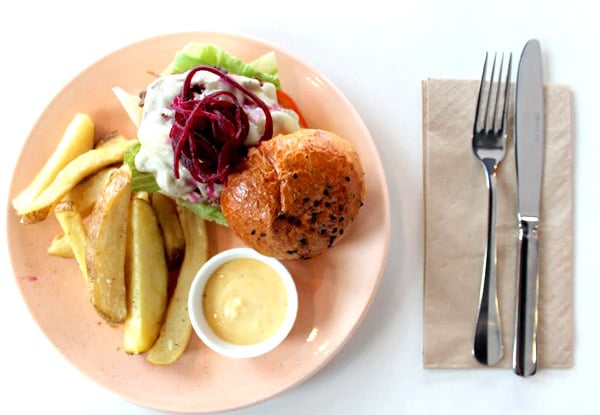 $19 for a 36-Hour Braised Brisket Burger, Hand Cut Fries & Mandarin Aioli