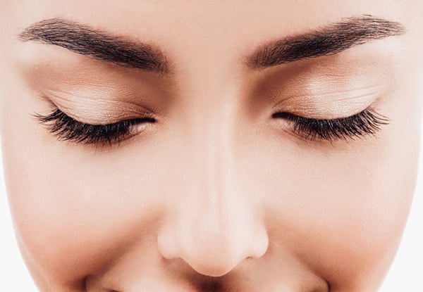 $45 for a Full Set of Natural Lashes or $55 to incl. a Brow Shape & Tint