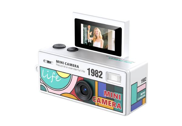 Retro HD 12MP Vintage Mini Digital Camera White