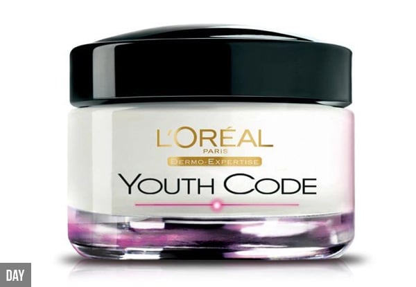 $34.95 for Two L'Oréal Youth Code Day Creams or Night Balms or $49.95 for Three