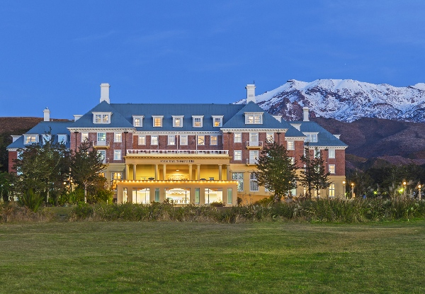 Per-Person, Twin-Share, Northern Explorer Experience Departing Auckland or Wellington incl. One-Night Accommodation at Chateau Tongariro Hotel