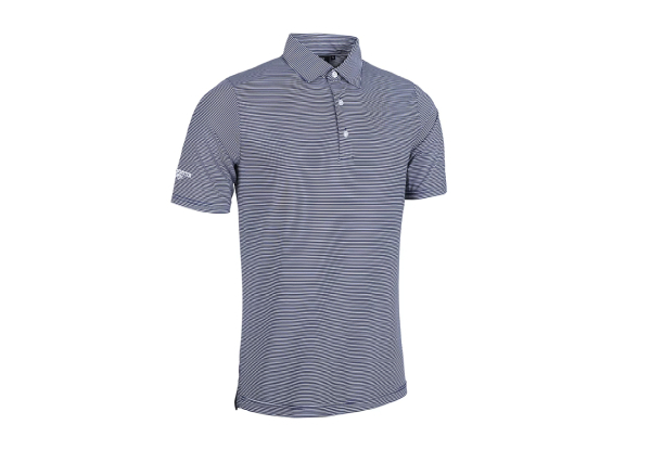 Glenmuir Torrance Mini Stripe Polo - Available in Two Colours & Six Sizes