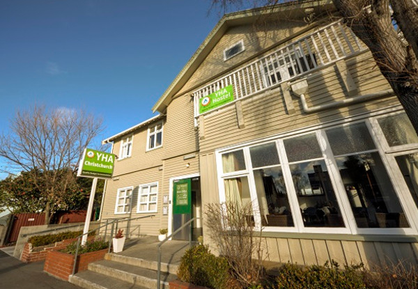 Two-Night YHA Hereford Street Accommodation for Two Adults - Options for Private Room or Private Ensuite or Family Room incl. up to Four Children