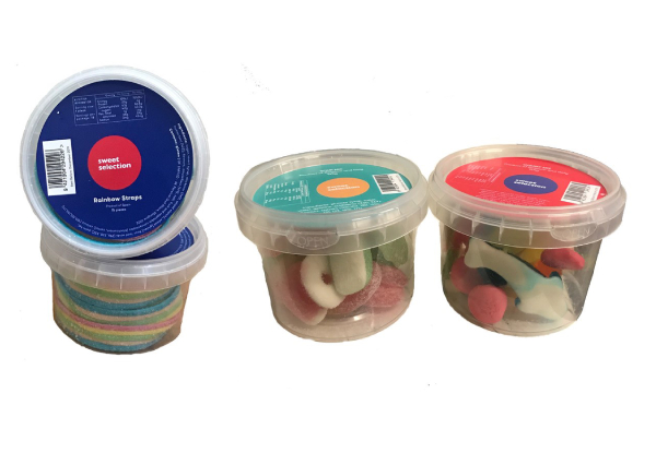Nine-Pack of Gummy Lolly Tubs - Three Flavours Available, Option for Mixed and Bulk Packs