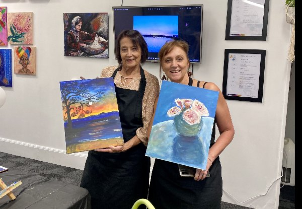 Two-Hour Casual Painting Class for Two People - Option for Four People or One Extra Person