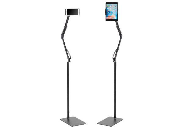 1.35M Adjustable Arm Floor Phone & Tablet Stand